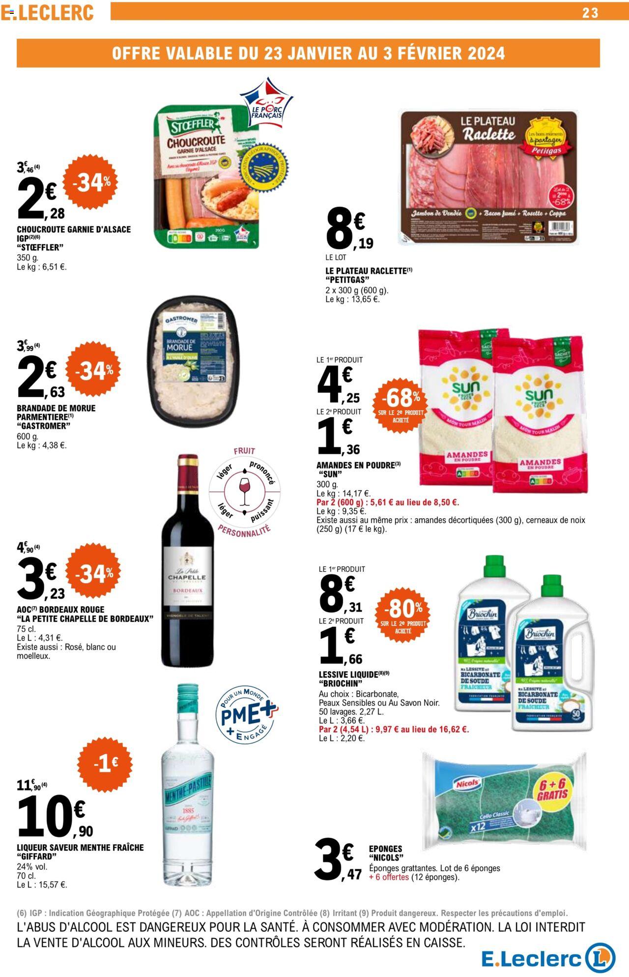 Catalogue E.leclerc 23 – 27 Janvier 2024 Page 23
