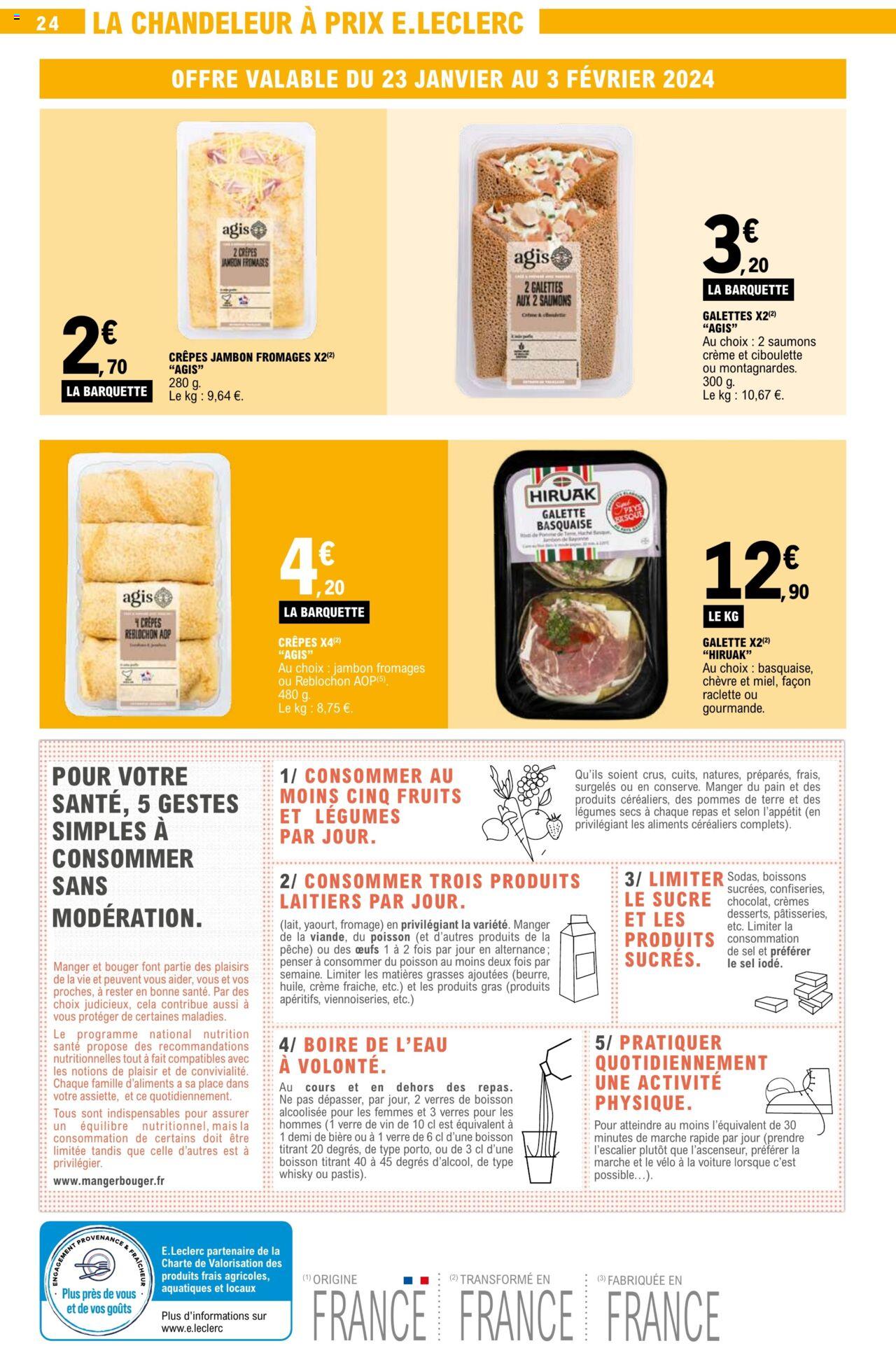 Catalogue E.leclerc 23 – 27 Janvier 2024 Page 24