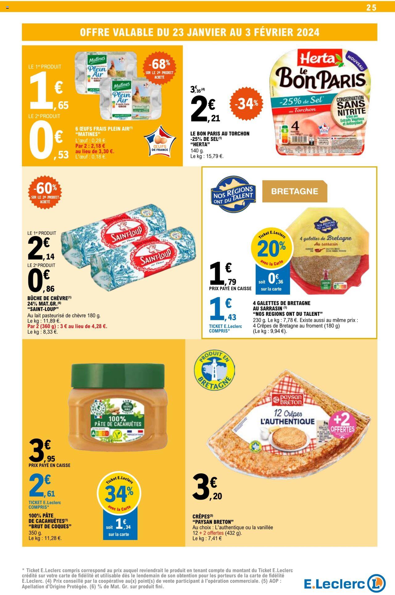Catalogue E.leclerc 23 – 27 Janvier 2024 Page 25