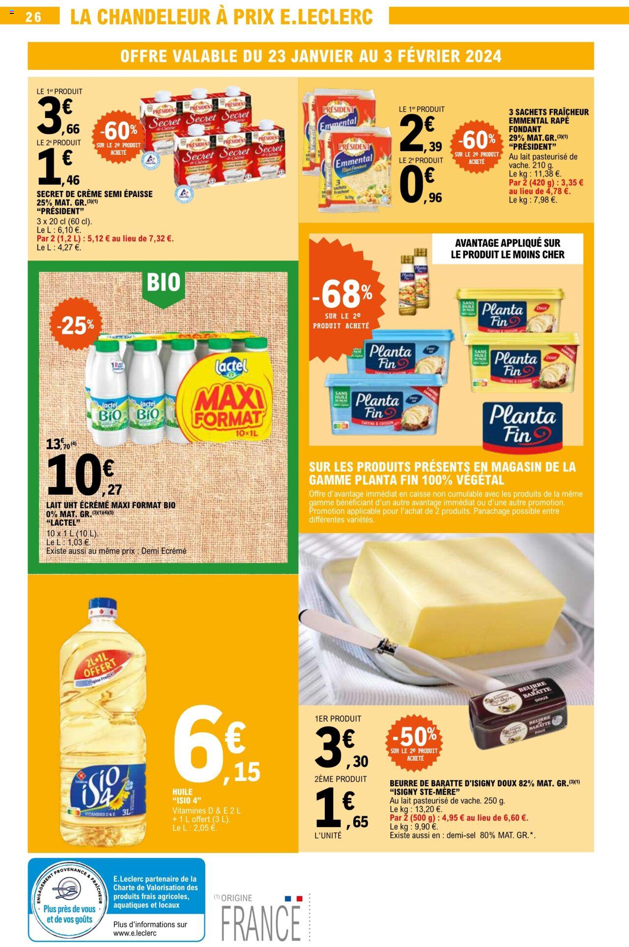 Catalogue E.leclerc 23 – 27 Janvier 2024 Page 26