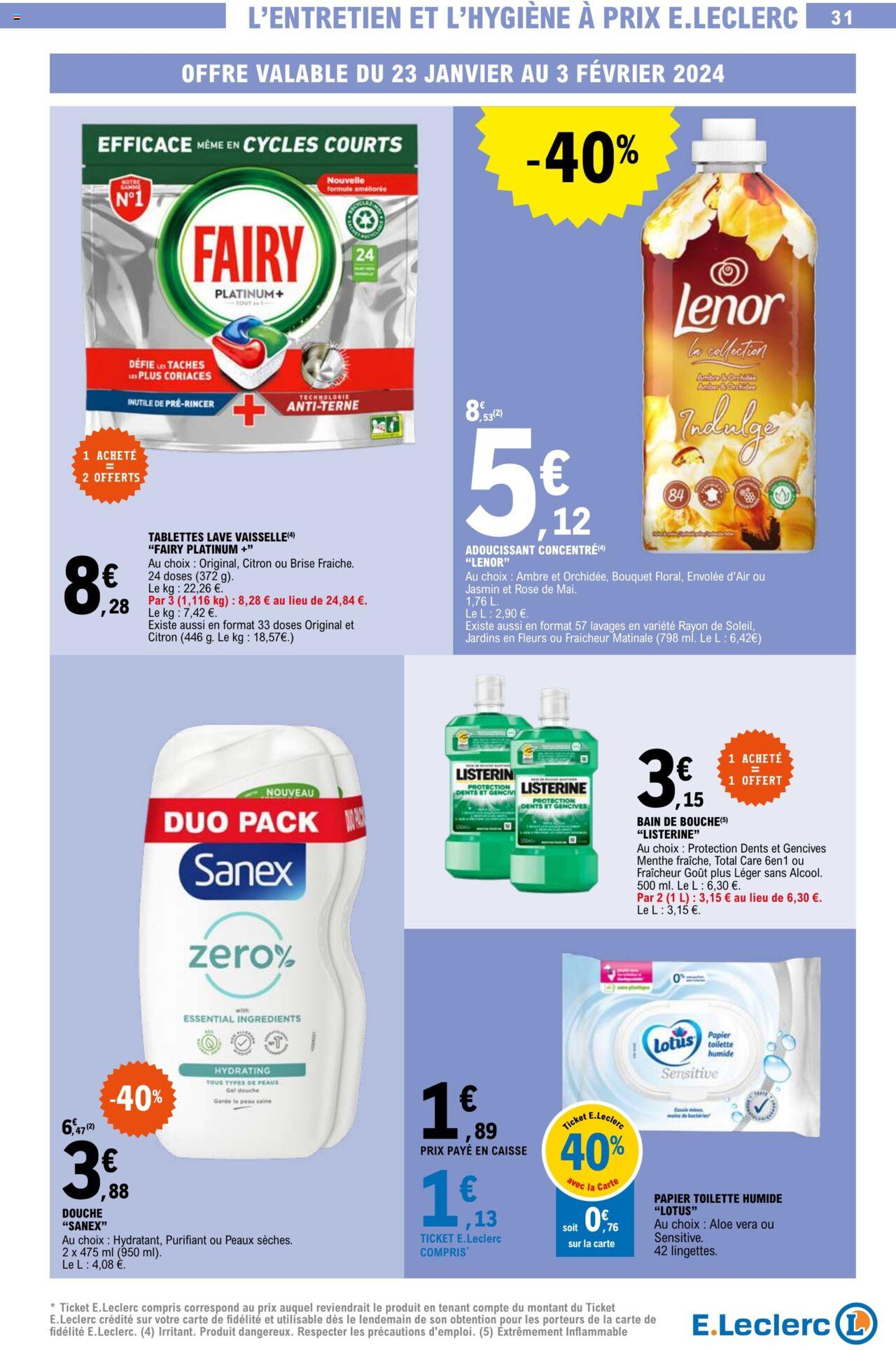 Catalogue E.leclerc 23 – 27 Janvier 2024 Page 31