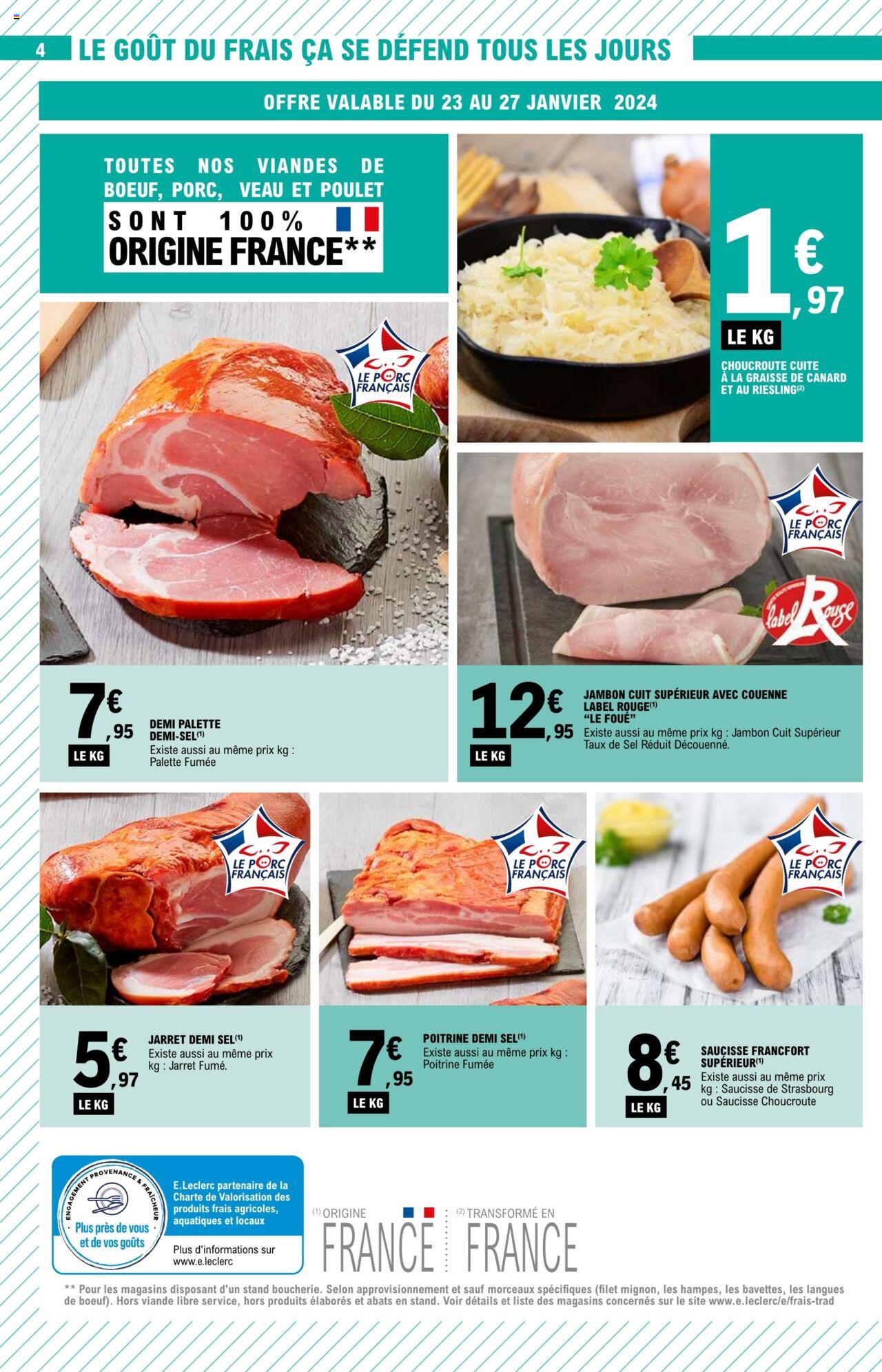 Catalogue E.leclerc 23 – 27 Janvier 2024 Page 4