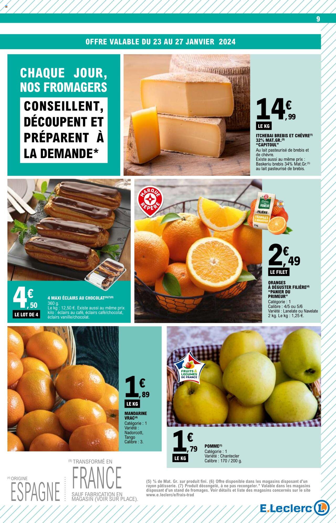 Catalogue E.leclerc 23 – 27 Janvier 2024 Page 9