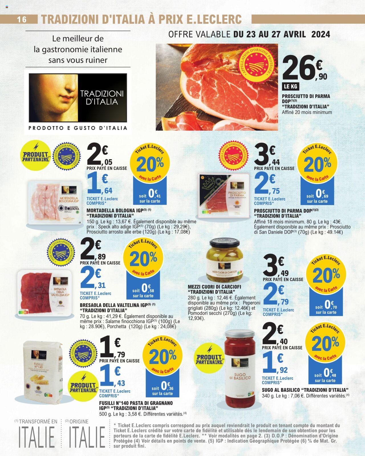 Catalogue E.leclerc 23 Avr – 4 Mai 2024 Page 16