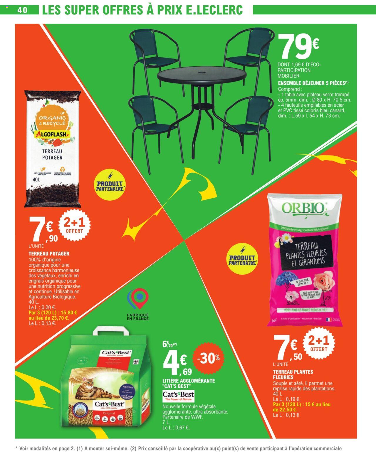 Catalogue E.leclerc 23 Avr – 4 Mai 2024 Page 40