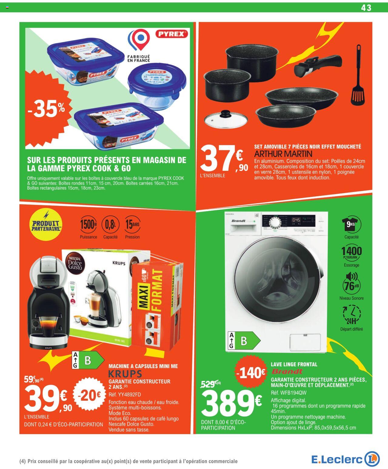 Catalogue E.leclerc 23 Avr – 4 Mai 2024 Page 43