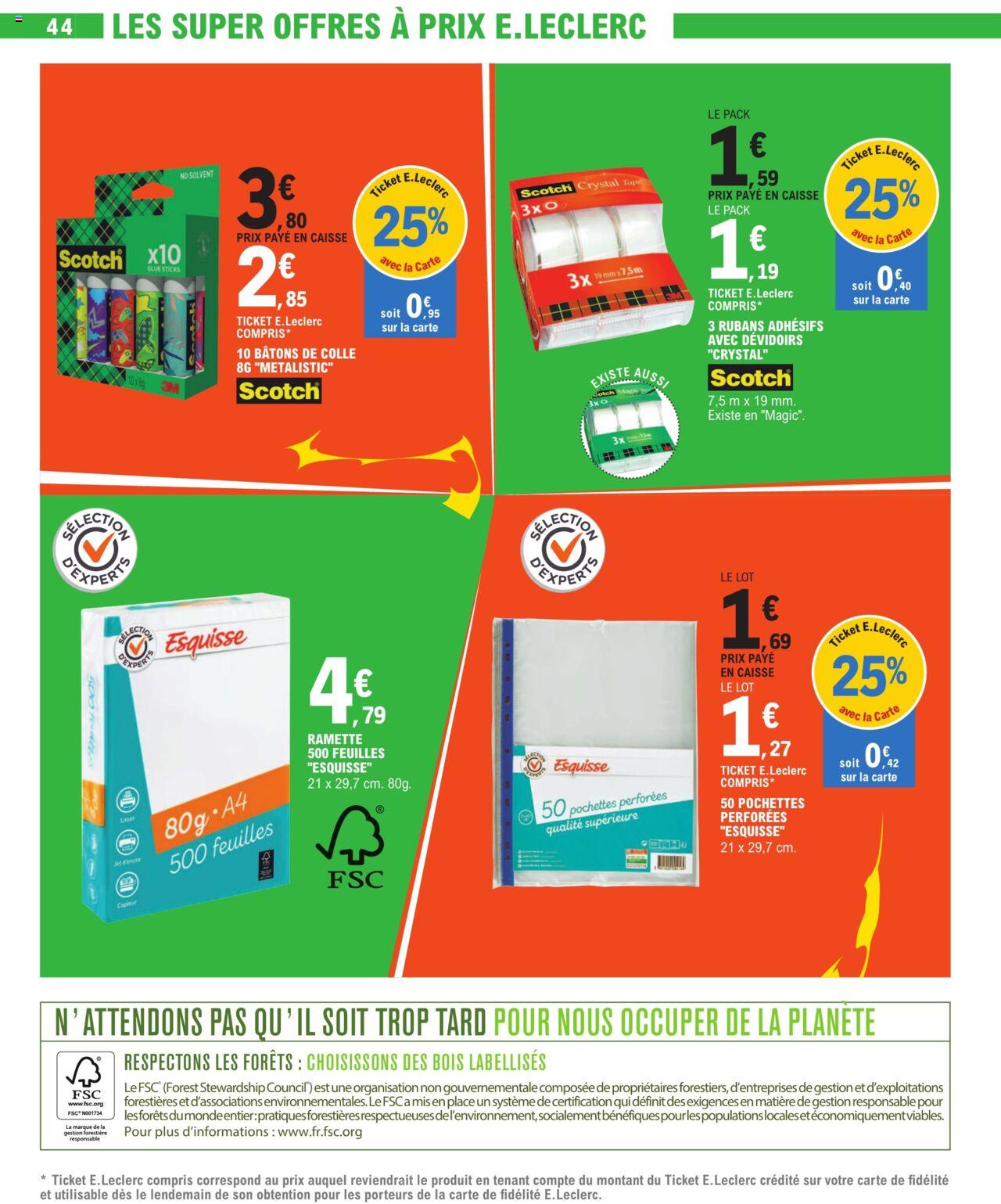 Catalogue E.leclerc 23 Avr – 4 Mai 2024 Page 44