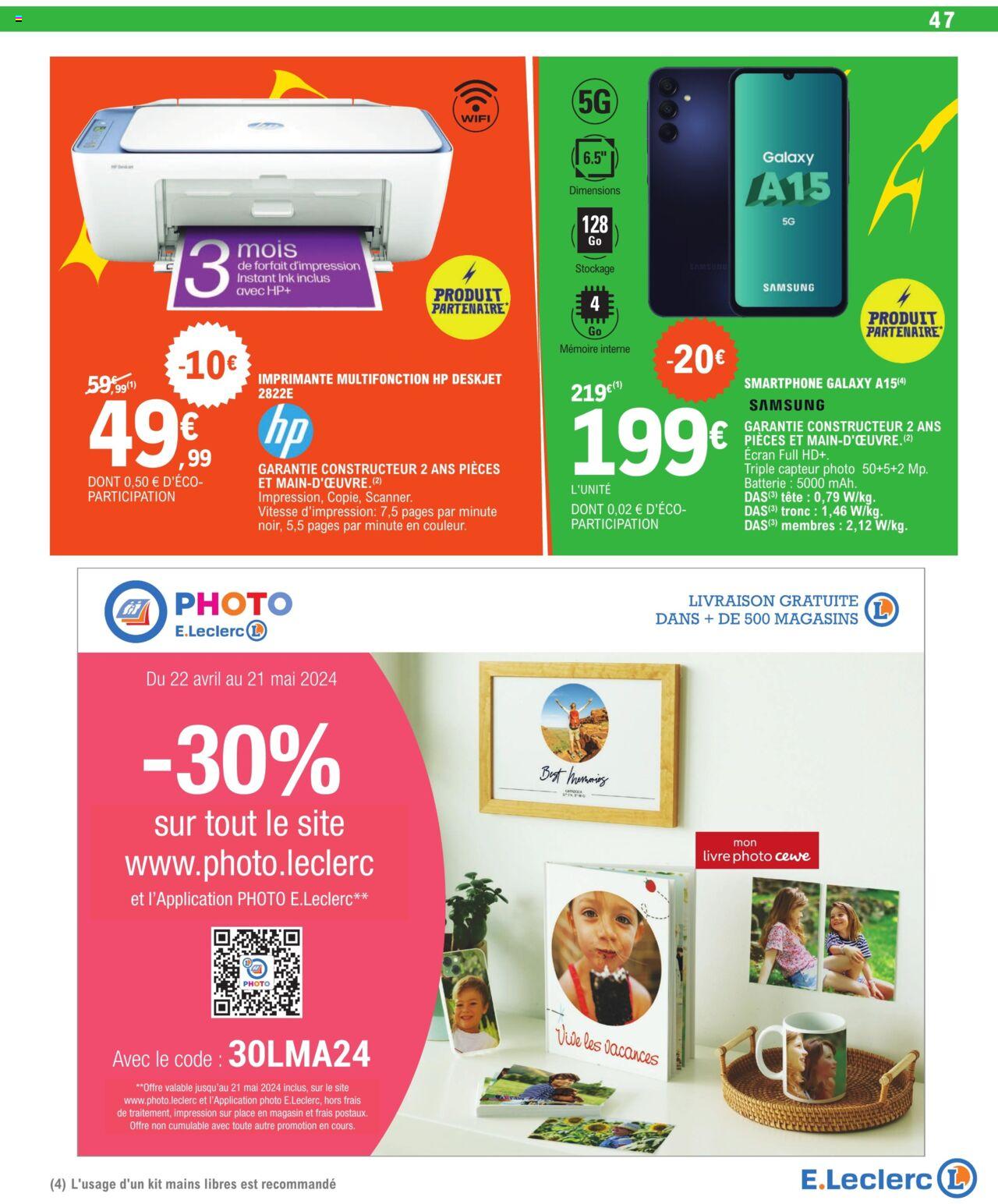 Catalogue E.leclerc 23 Avr – 4 Mai 2024 Page 47