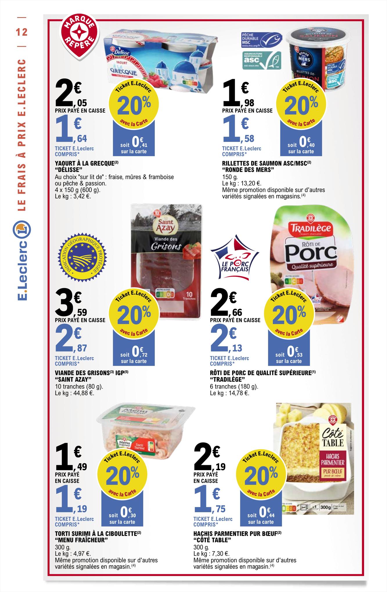 Catalogue E.leclerc 25 – 29 Juillet 2023 Page 12