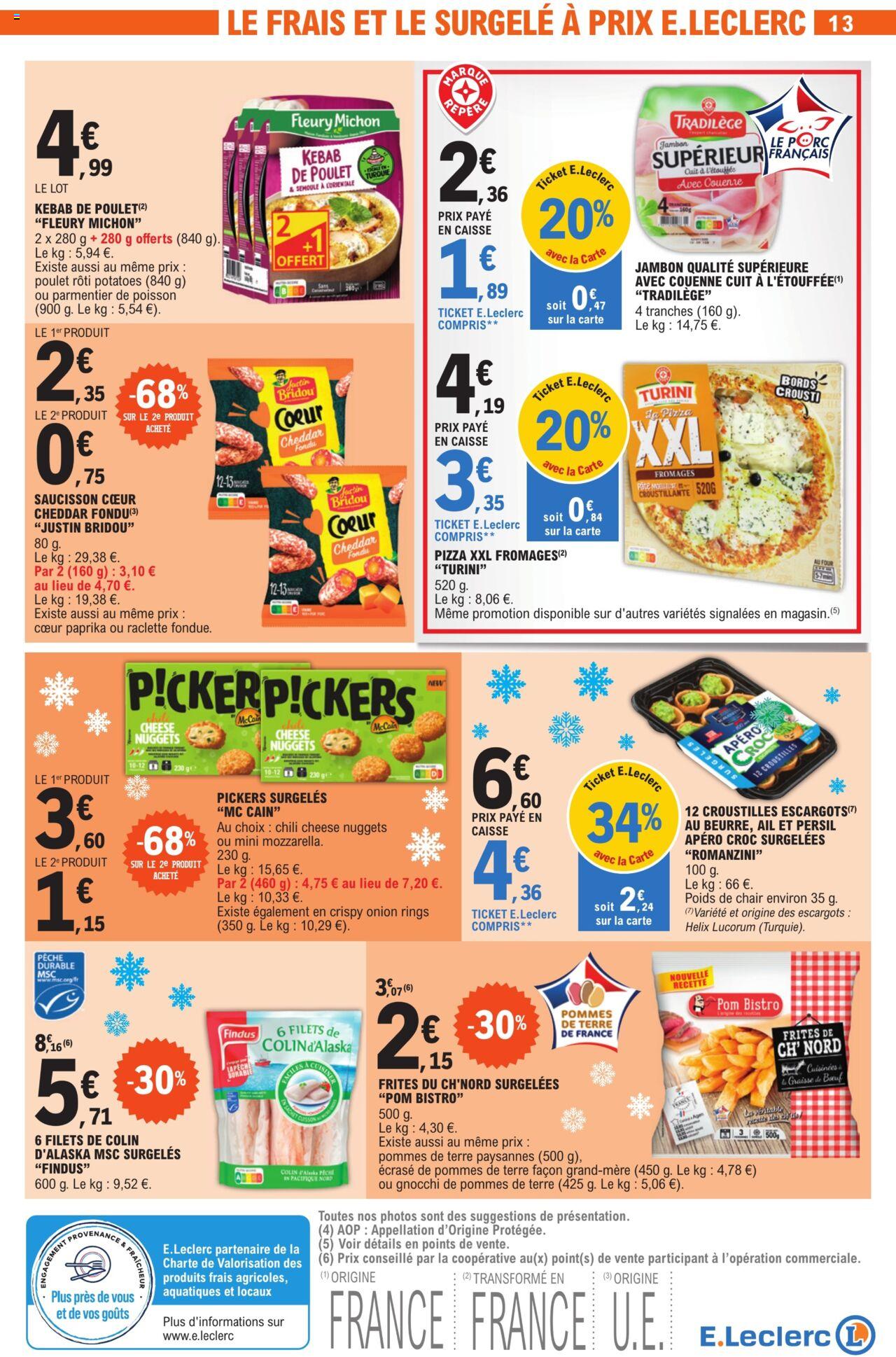 Catalogue E.leclerc 26 – 30 Décembre 2023 Page 13