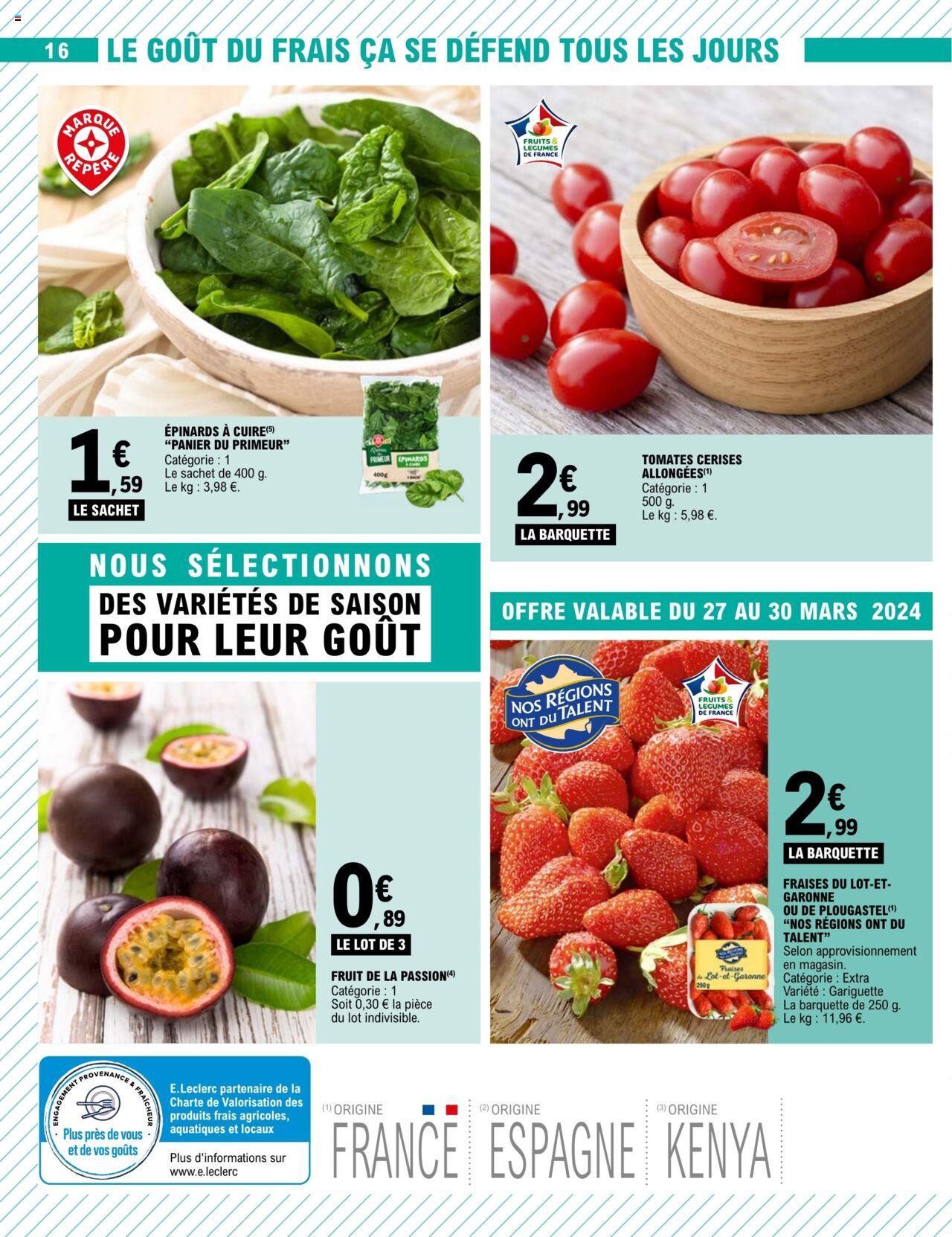 Catalogue E.leclerc 26 – 30 Mars 2024 Page 16