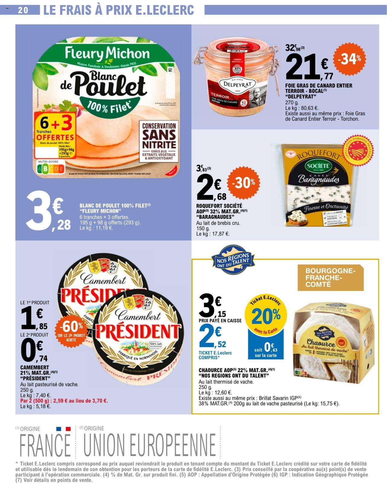 Catalogue E.leclerc 26 – 30 Mars 2024 Page 20