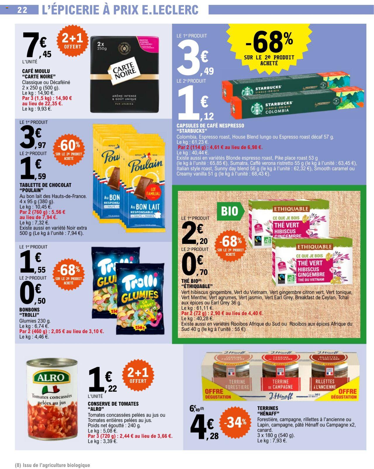 Catalogue E.leclerc 26 – 30 Mars 2024 Page 22