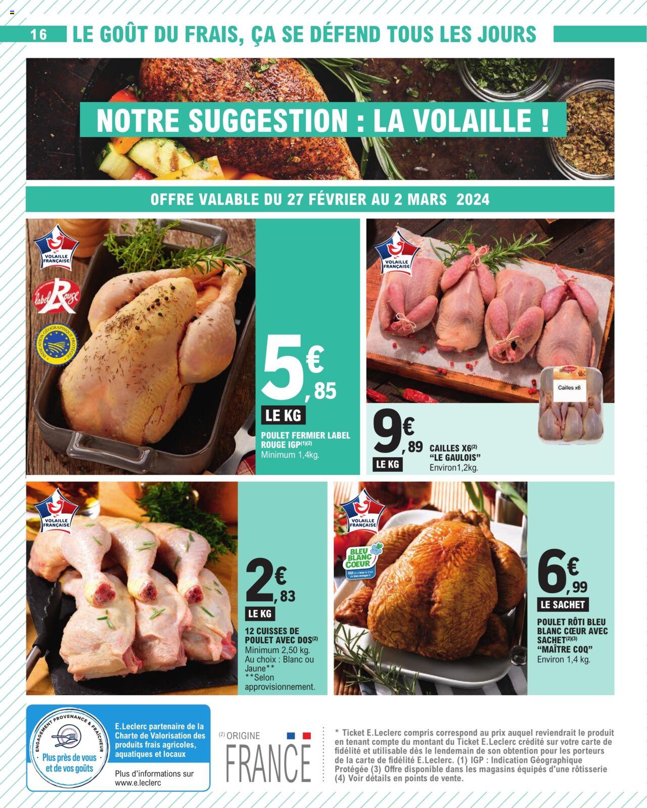 Catalogue E.leclerc 27 Feb – 9 Mar 2024 Page 16