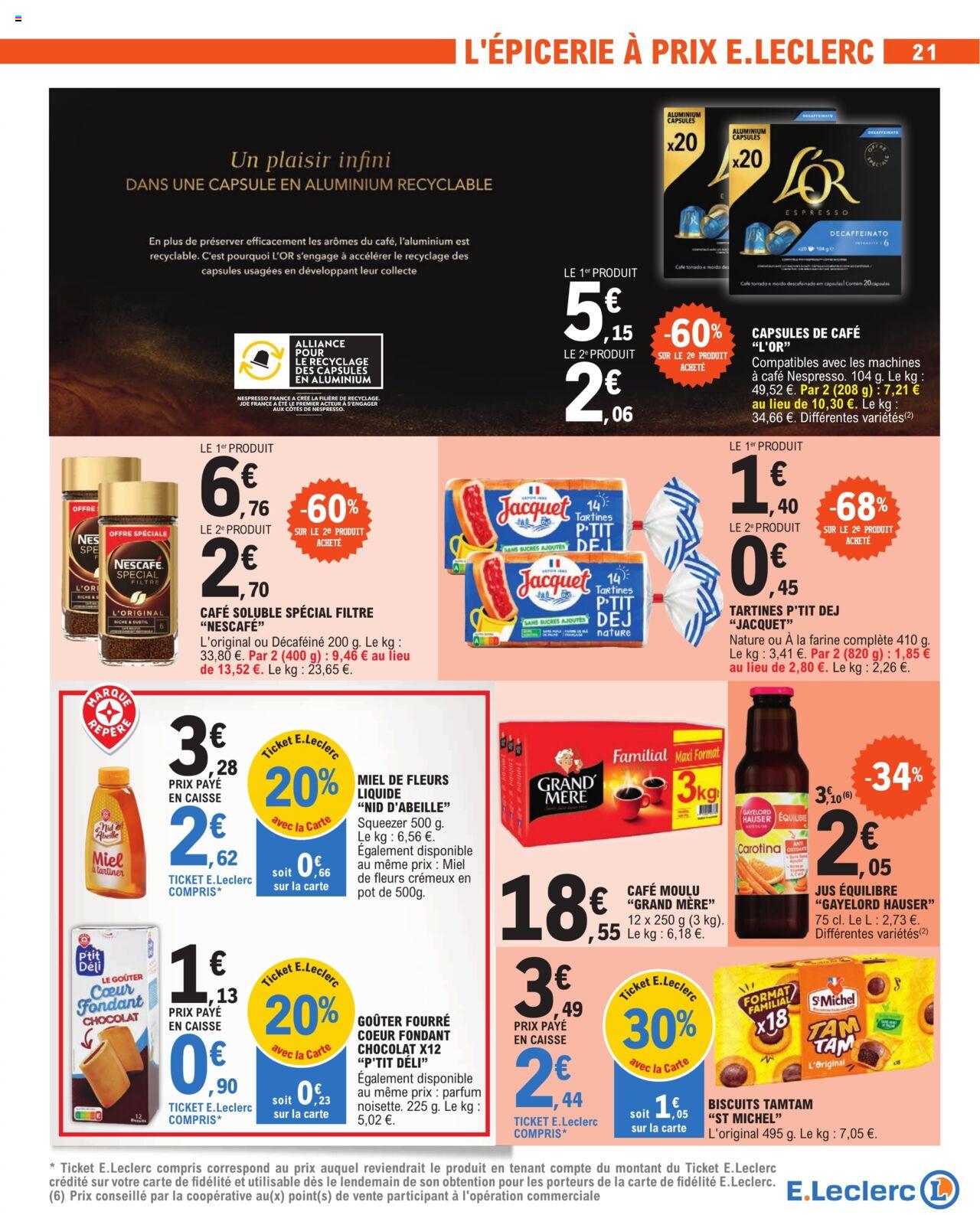 Catalogue E.leclerc 27 Feb – 9 Mar 2024 Page 21