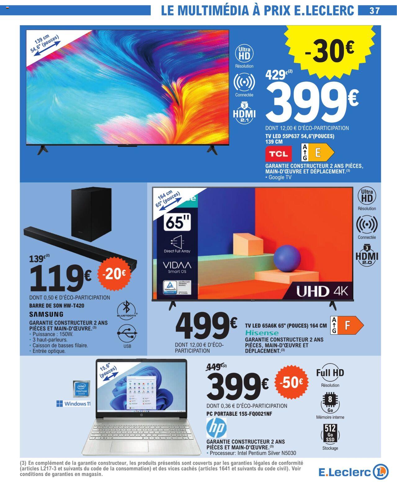 Catalogue E.leclerc 27 Feb – 9 Mar 2024 Page 37