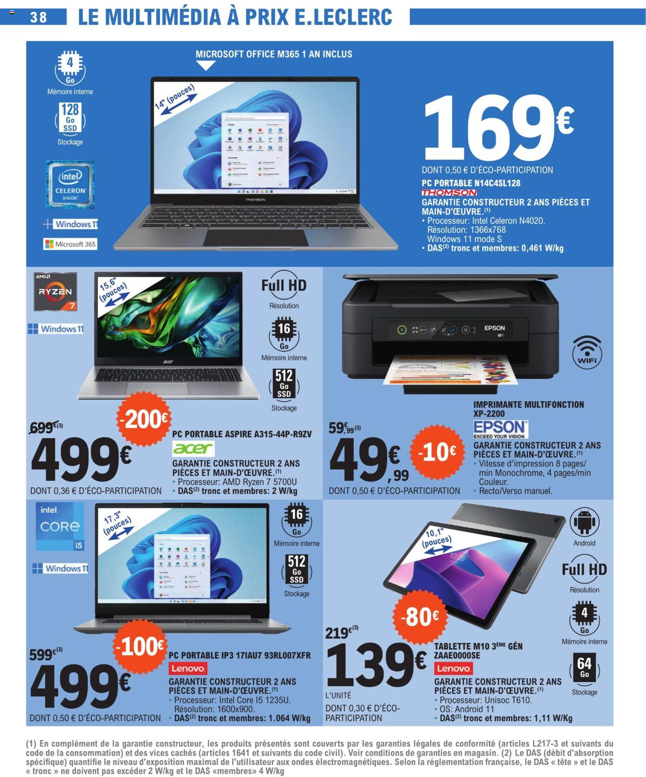 Catalogue E.leclerc 27 Feb – 9 Mar 2024 Page 38