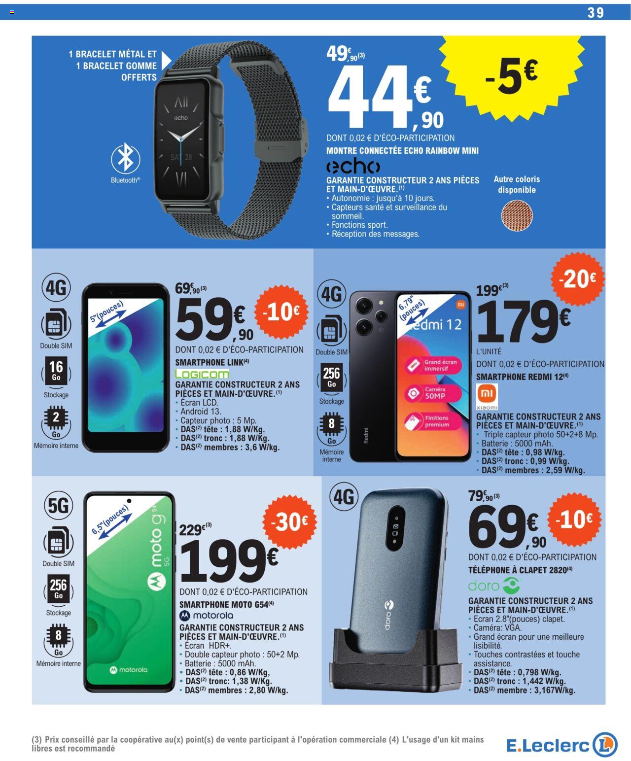 Catalogue E.leclerc 27 Feb – 9 Mar 2024 Page 39