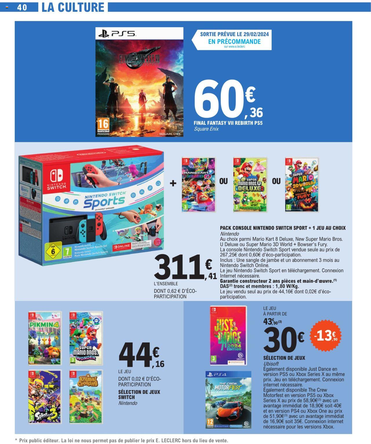 Catalogue E.leclerc 27 Feb – 9 Mar 2024 Page 40