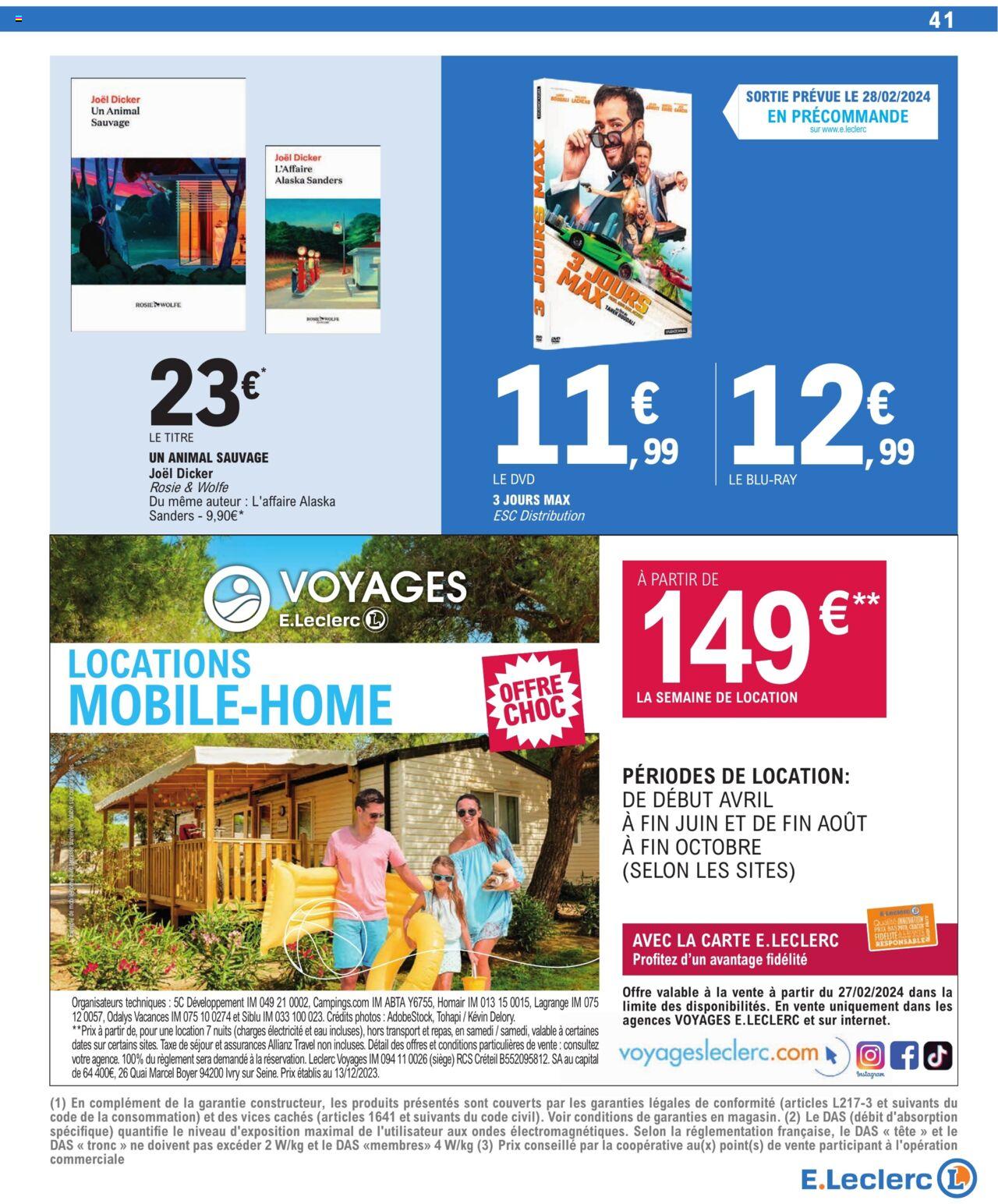 Catalogue E.leclerc 27 Feb – 9 Mar 2024 Page 41
