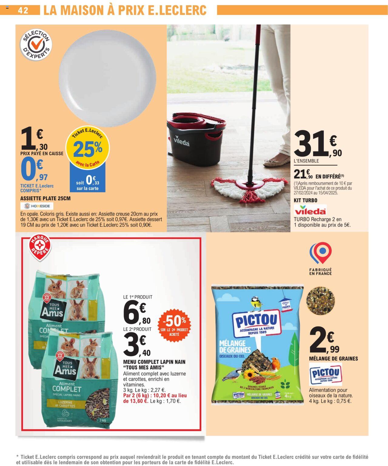 Catalogue E.leclerc 27 Feb – 9 Mar 2024 Page 42