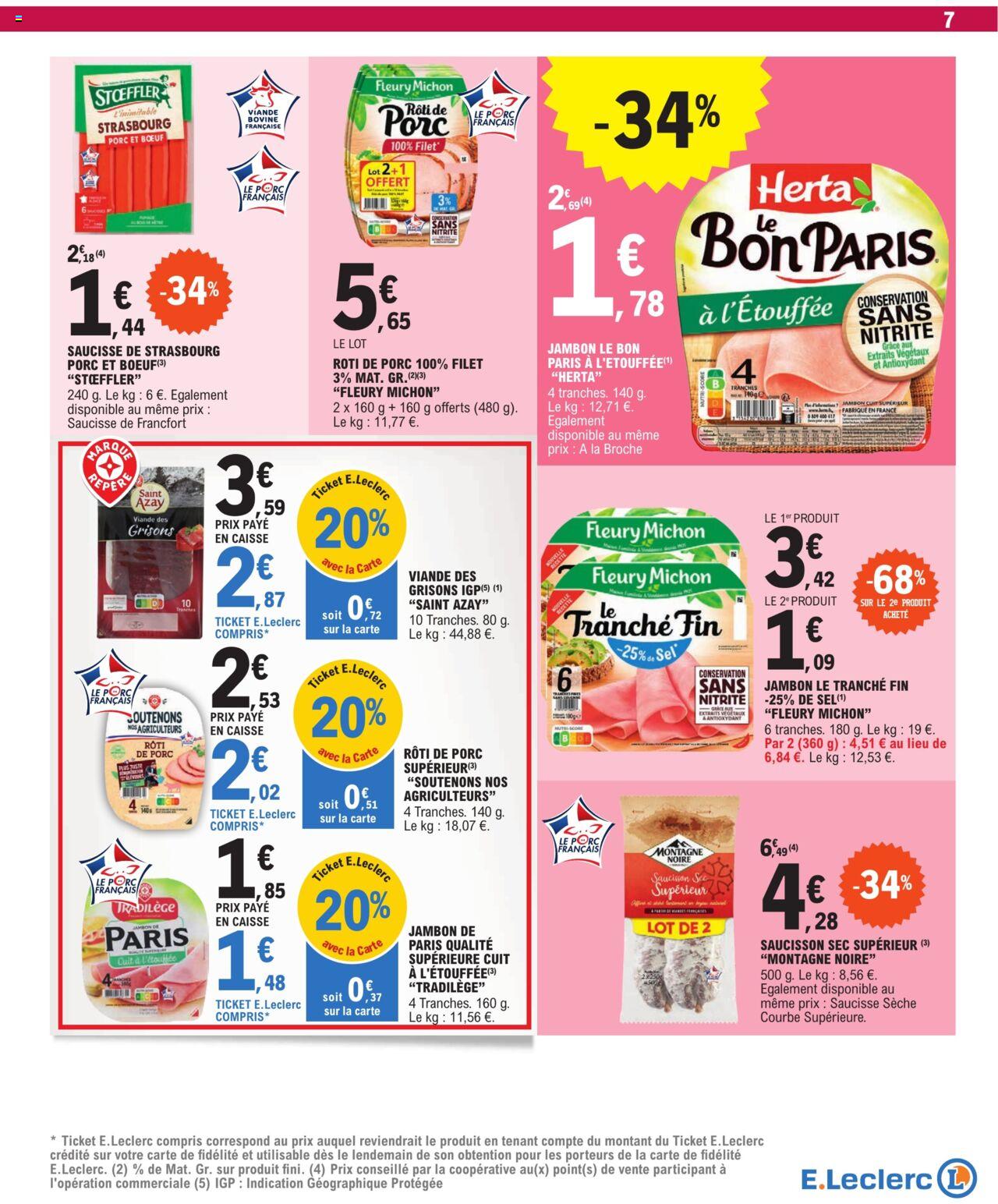 Catalogue E.leclerc 27 Feb – 9 Mar 2024 Page 7