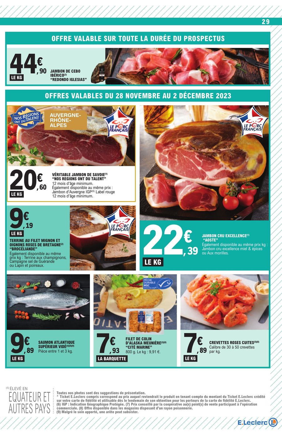 Catalogue E.leclerc 28 Nov – 9 Déc 2023 Page 29