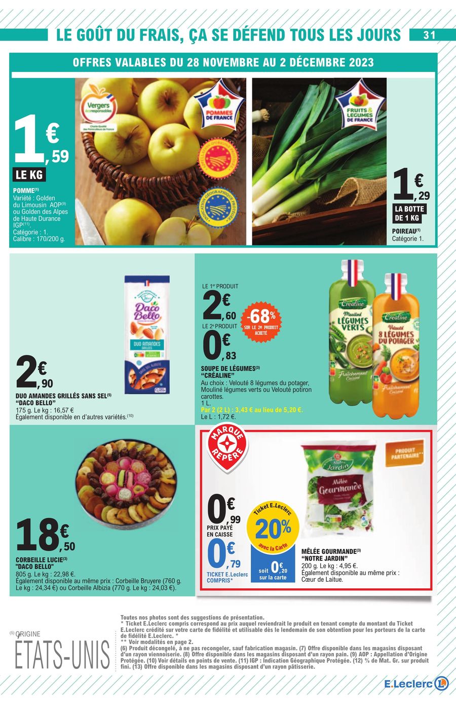 Catalogue E.leclerc 28 Nov – 9 Déc 2023 Page 31