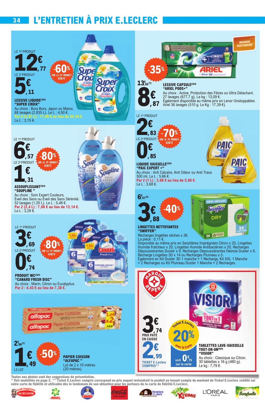 Catalogue E.leclerc 28 Nov – 9 Déc 2023 Page 34