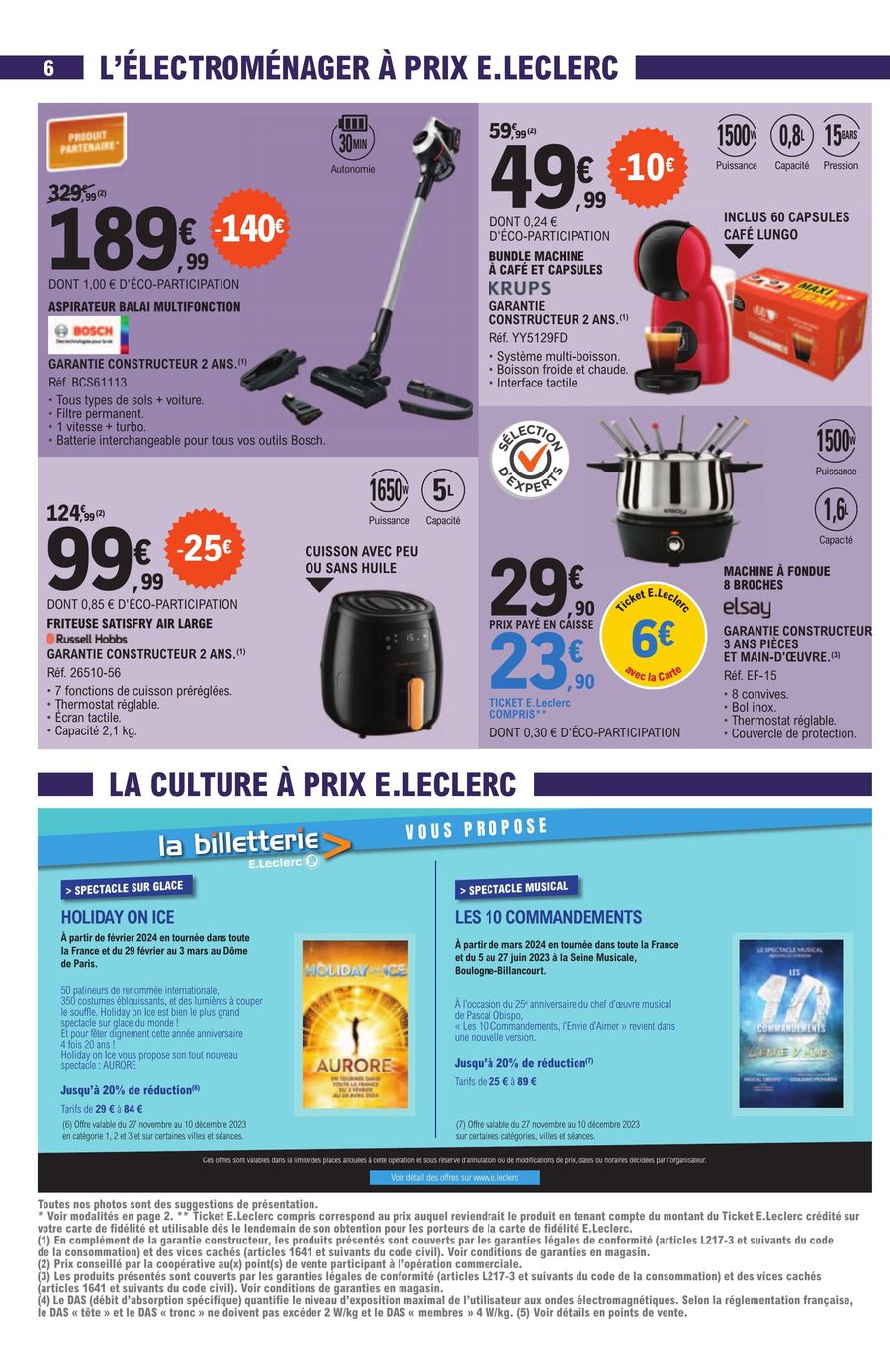Catalogue E.leclerc 28 Nov – 9 Déc 2023 Page 6
