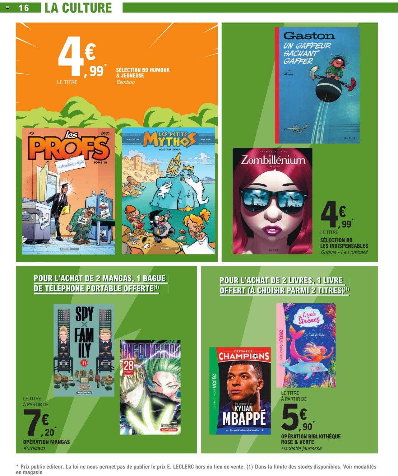 Catalogue E.leclerc 3 – 13 Janvier 2024 Page 16