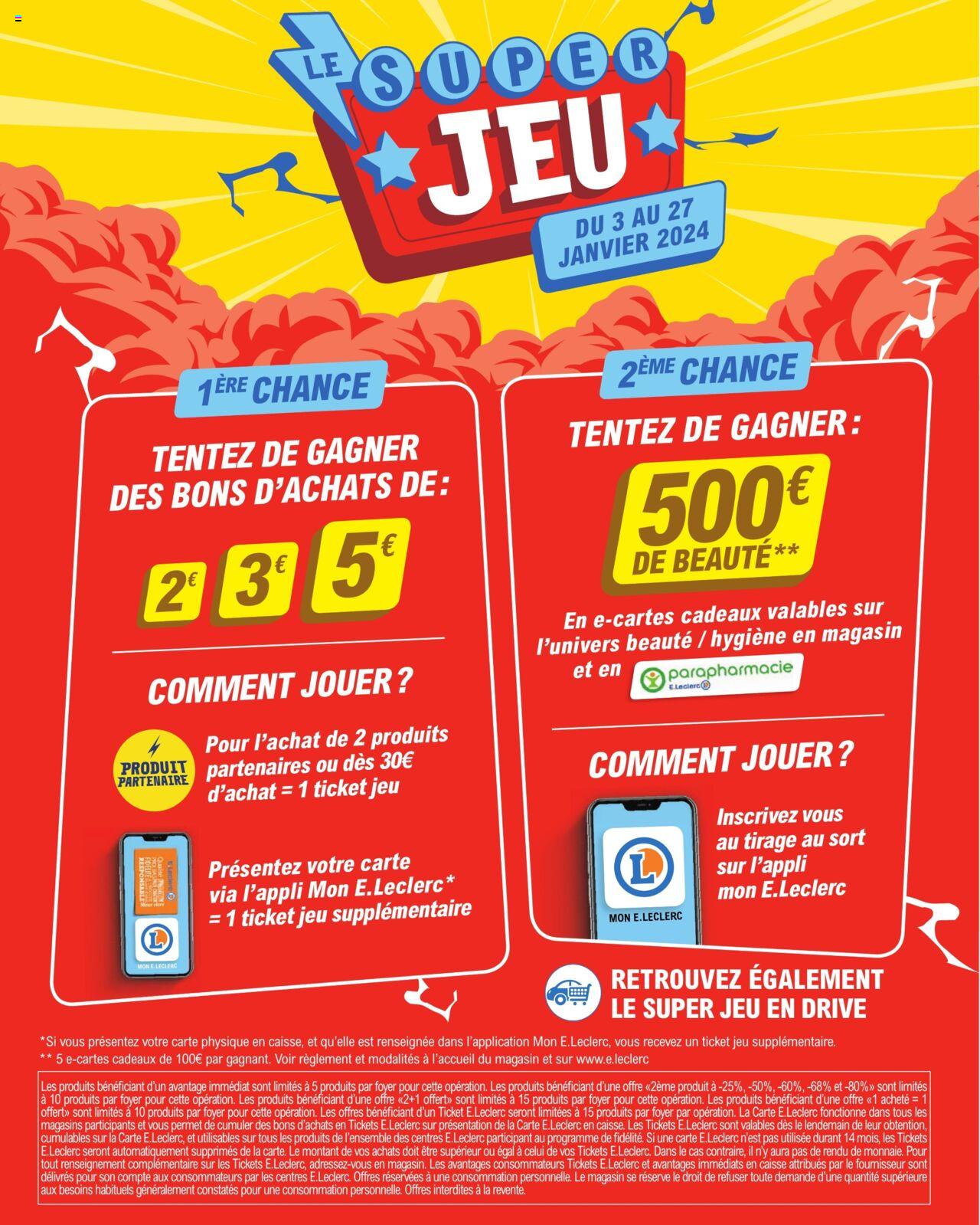 Catalogue E.leclerc 3 – 13 Janvier 2024 Page 2