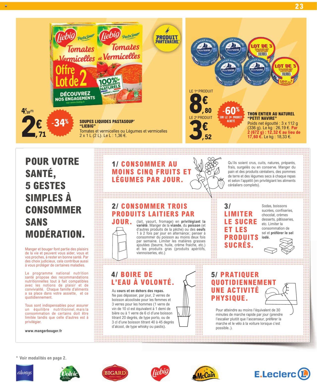 Catalogue E.leclerc 3 – 13 Janvier 2024 Page 23