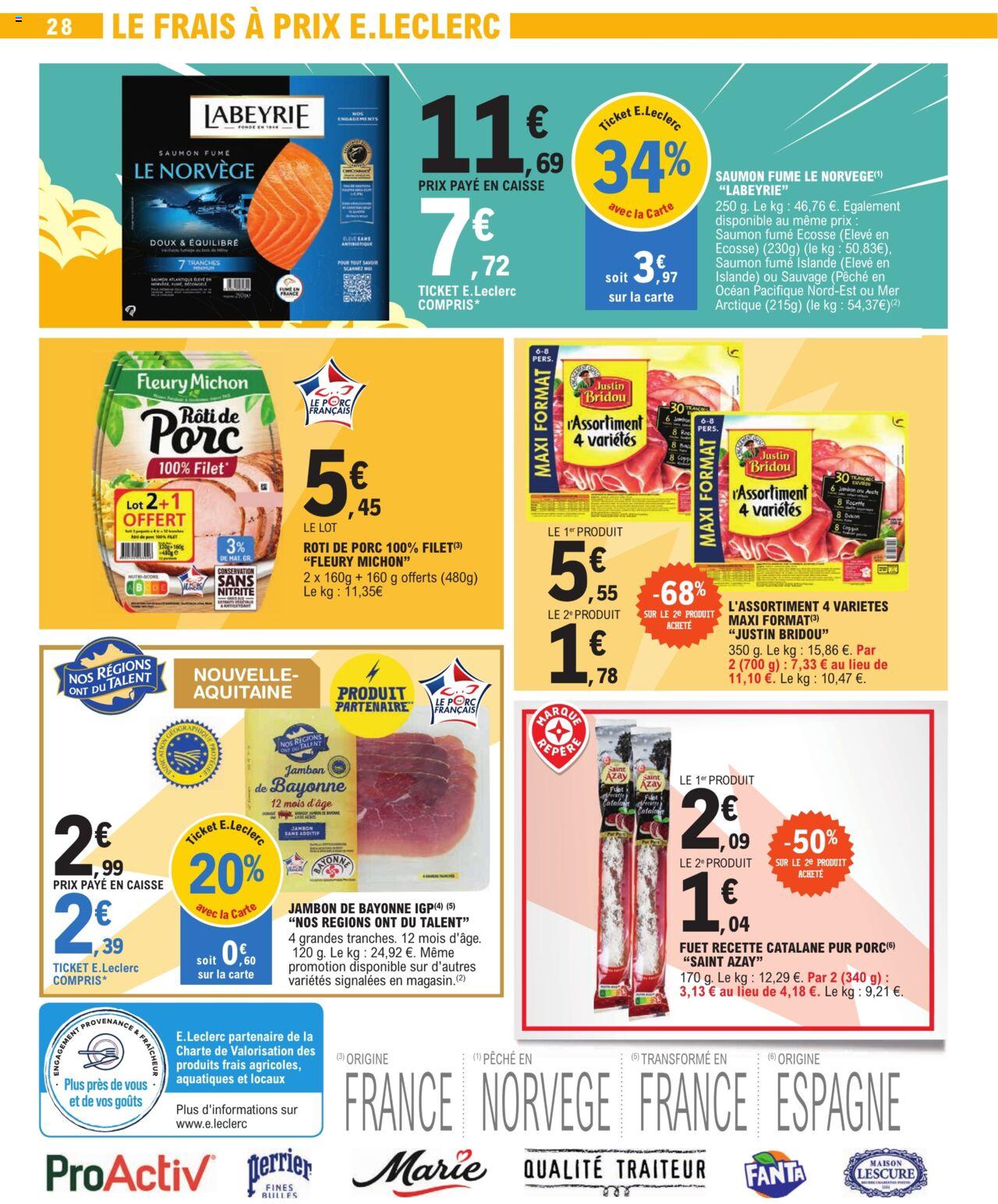 Catalogue E.leclerc 3 – 13 Janvier 2024 Page 28