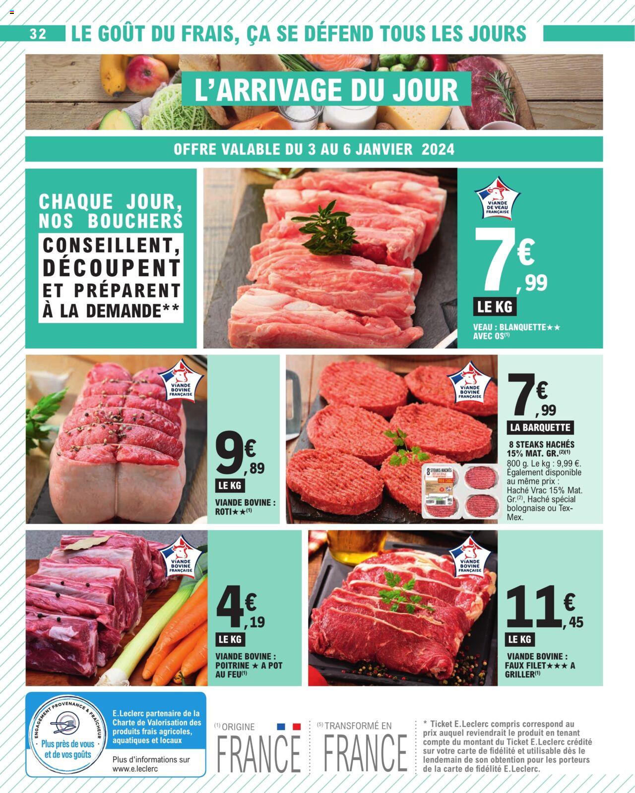 Catalogue E.leclerc 3 – 13 Janvier 2024 Page 32