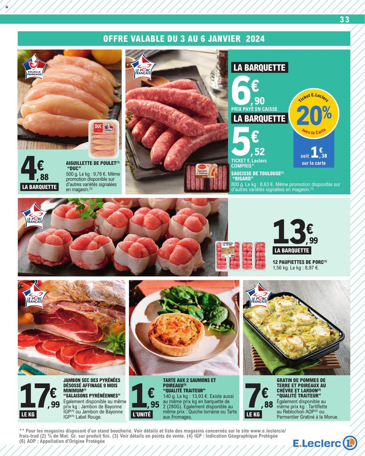 Catalogue E.leclerc 3 – 13 Janvier 2024 Page 33