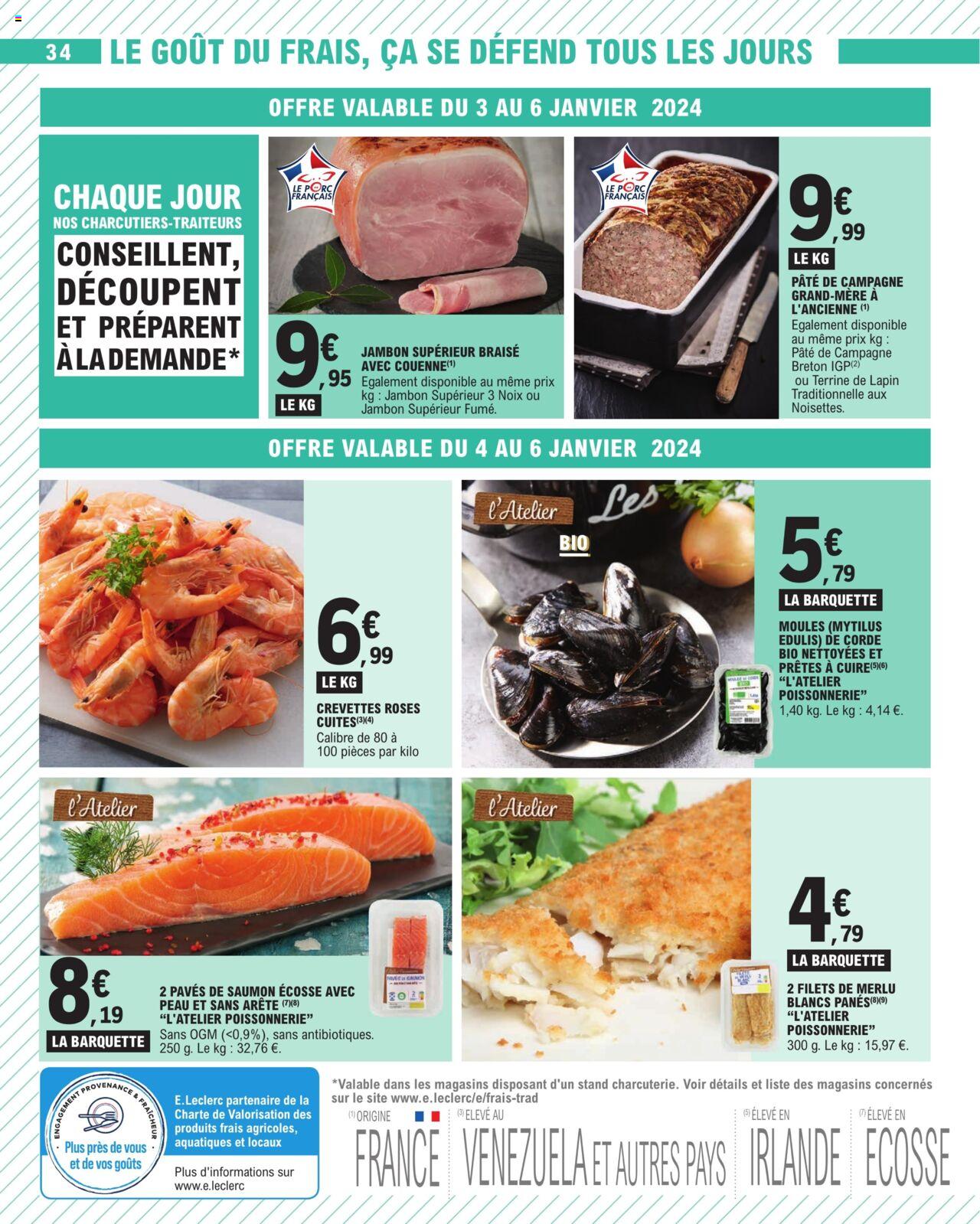 Catalogue E.leclerc 3 – 13 Janvier 2024 Page 34