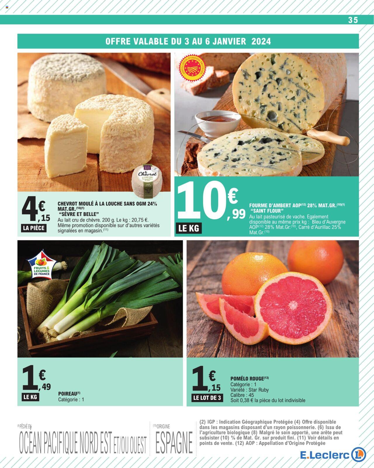 Catalogue E.leclerc 3 – 13 Janvier 2024 Page 35