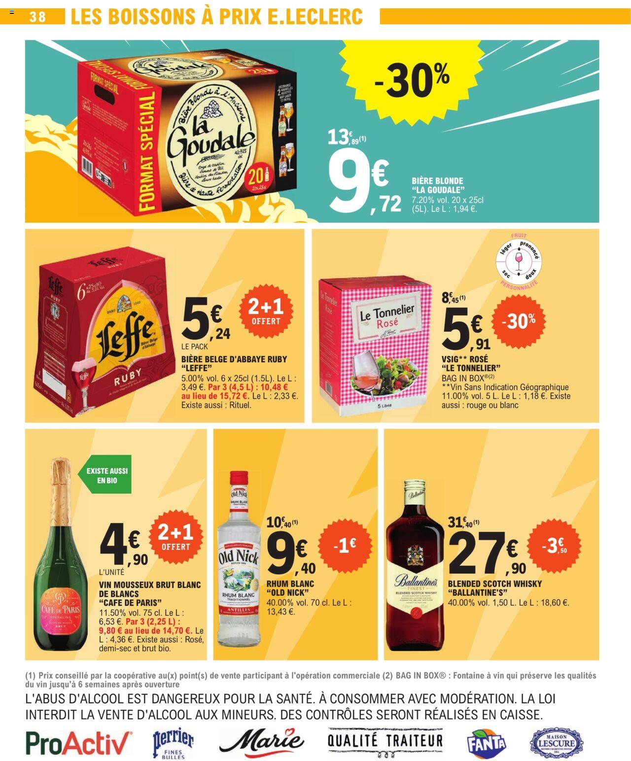Catalogue E.leclerc 3 – 13 Janvier 2024 Page 38