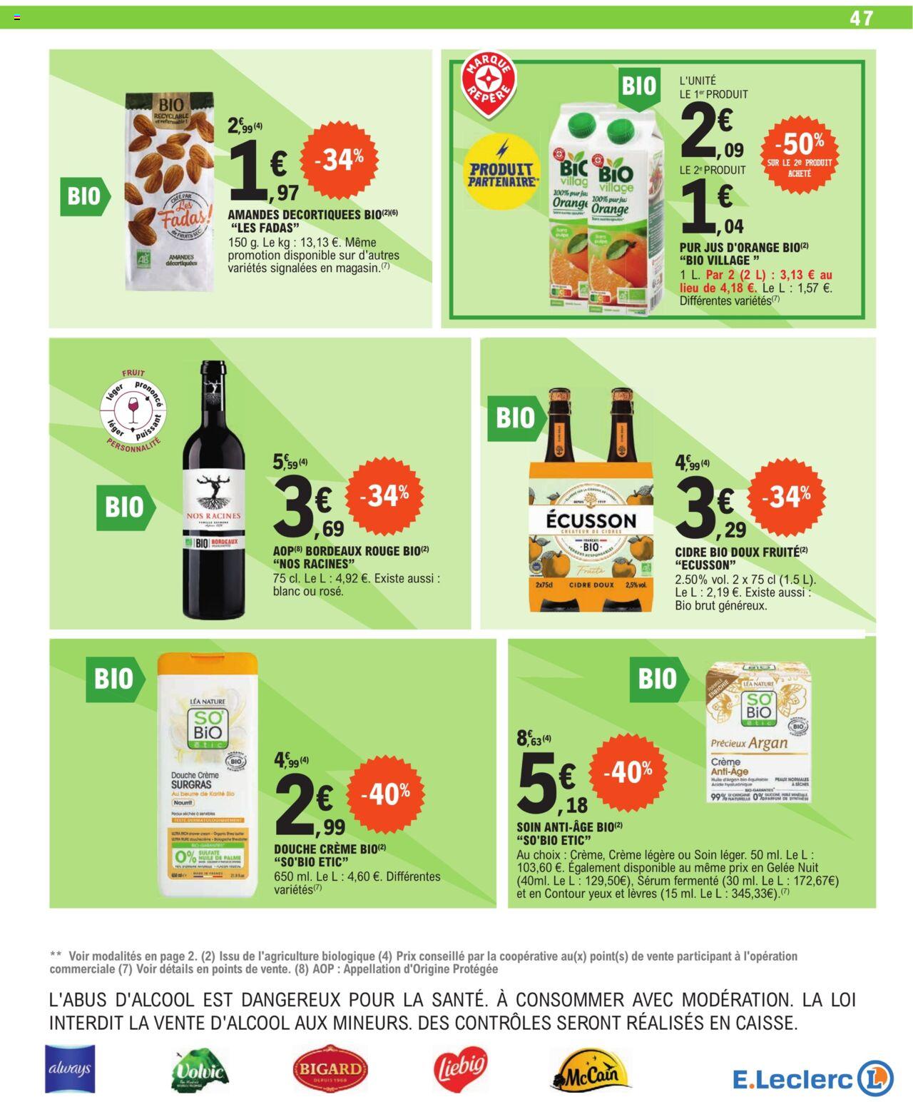 Catalogue E.leclerc 3 – 13 Janvier 2024 Page 47