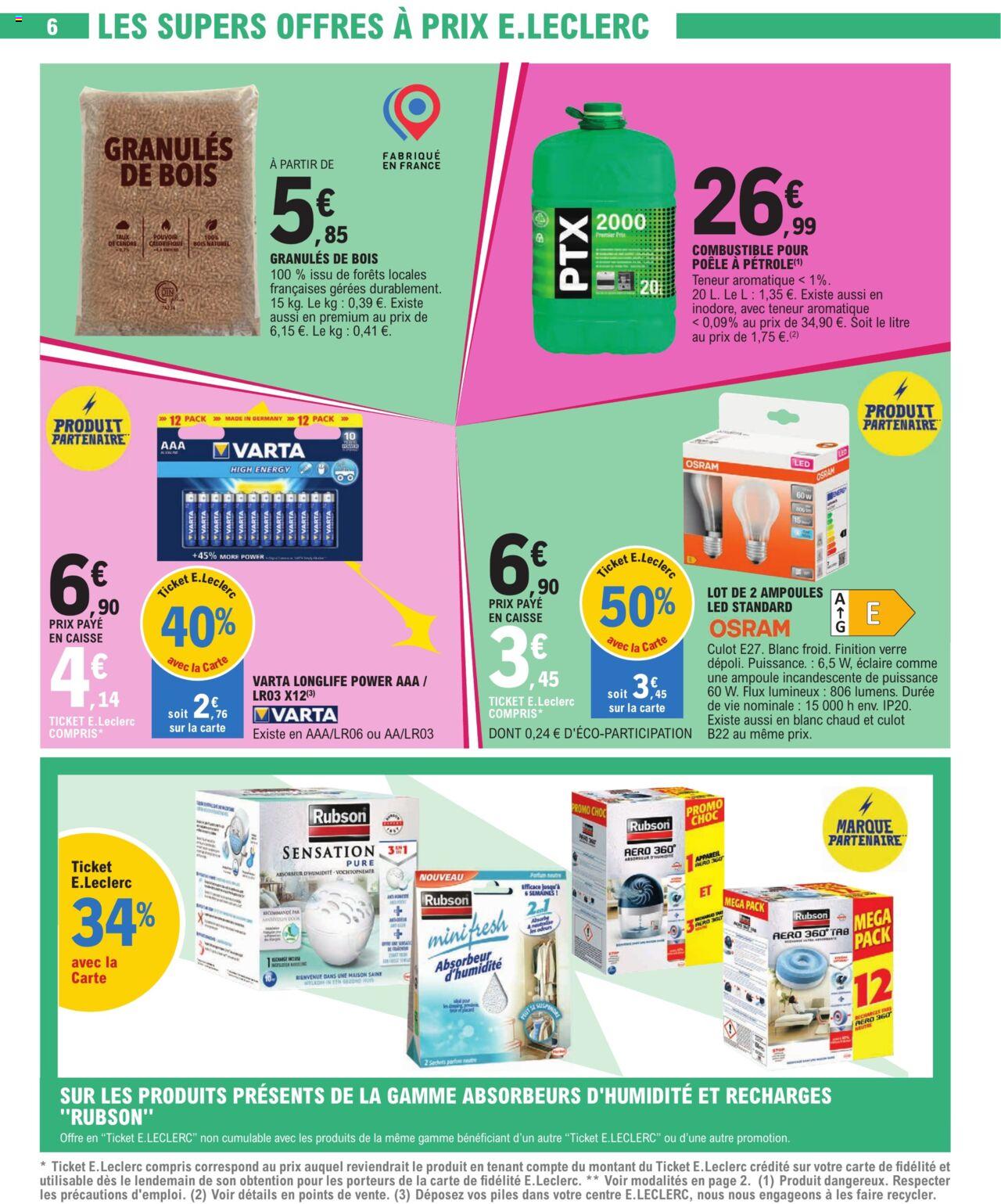 Catalogue E.leclerc 3 – 13 Janvier 2024 Page 6