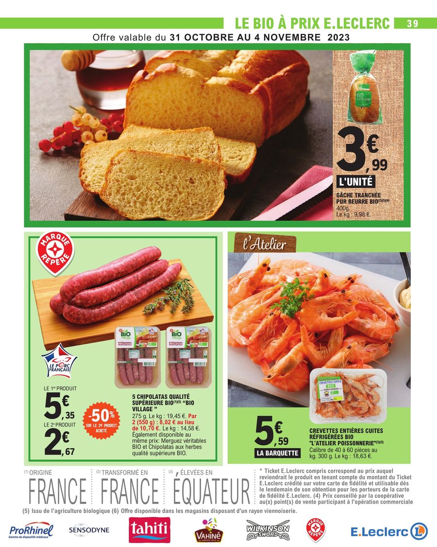 Catalogue E.leclerc 31 Octobre – 11 Novembre 2023 Page 39