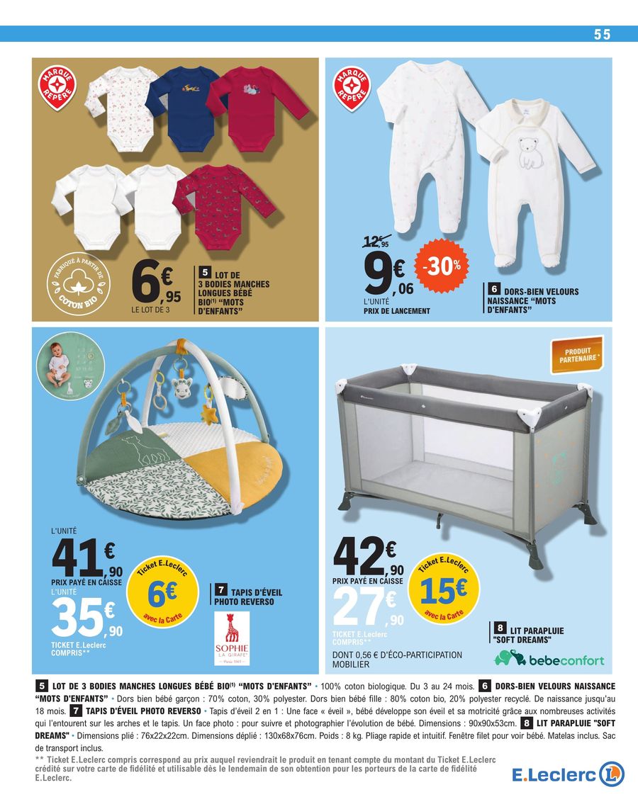 Catalogue E.leclerc 31 Octobre – 11 Novembre 2023 Page 55