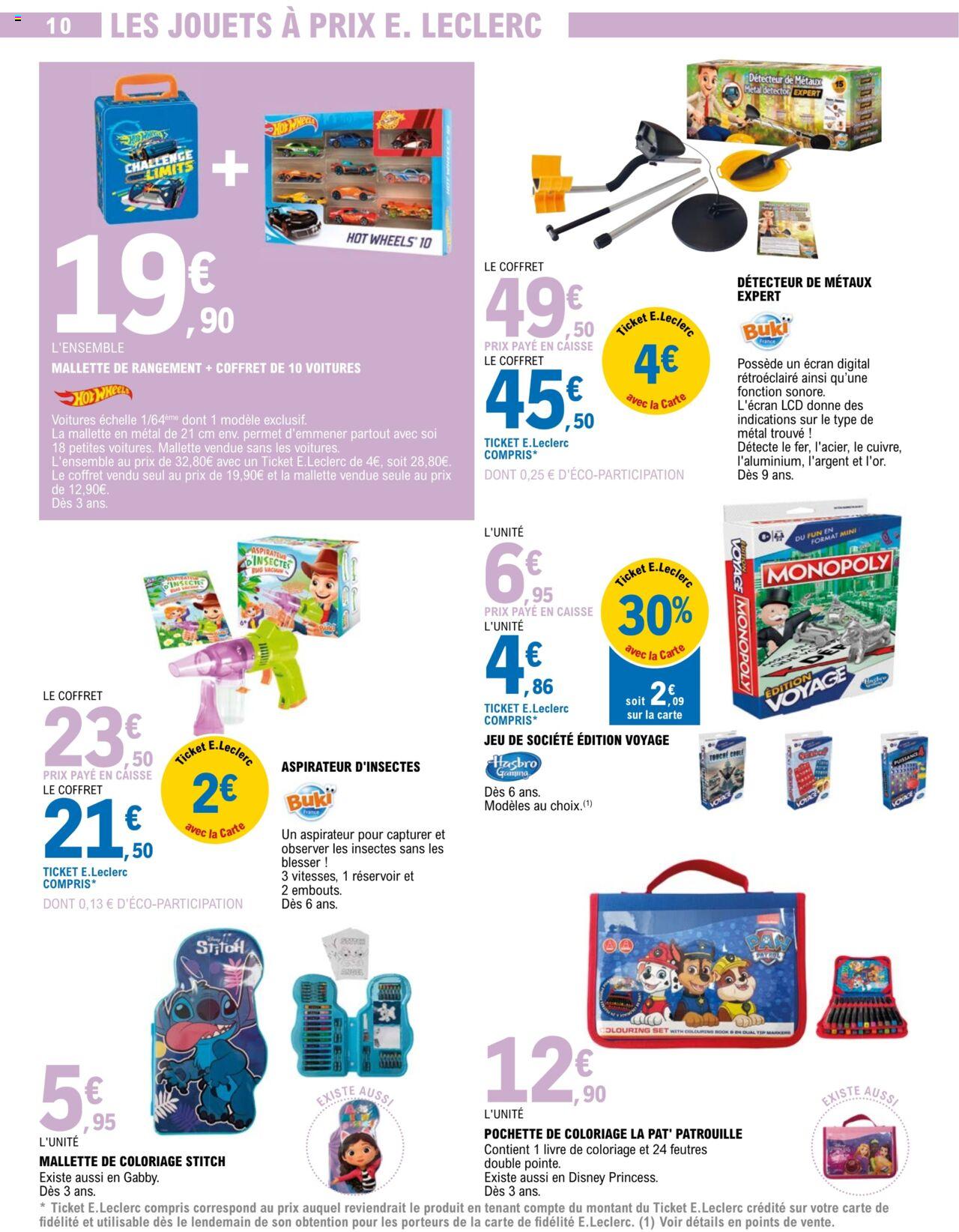 Catalogue E.leclerc 4 – 22 Juin 2024 Page 10