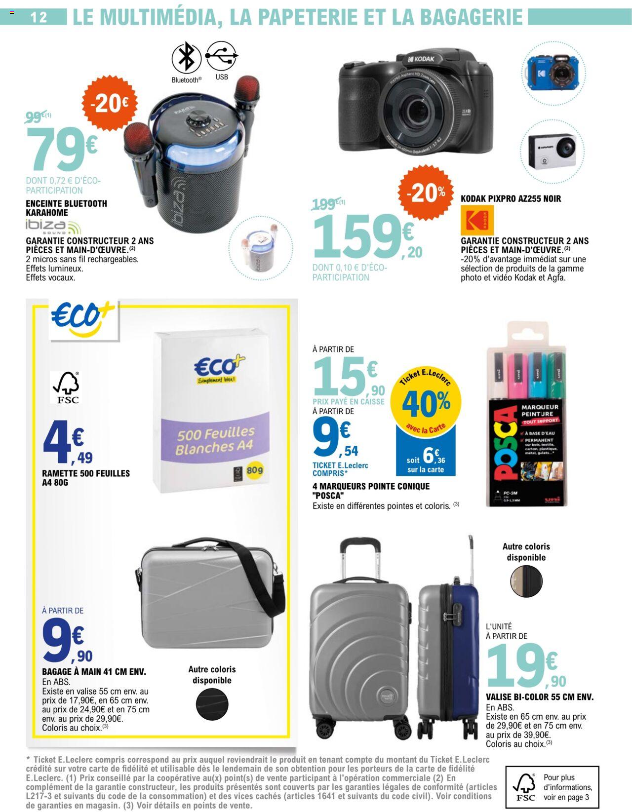 Catalogue E.leclerc 4 – 22 Juin 2024 Page 12