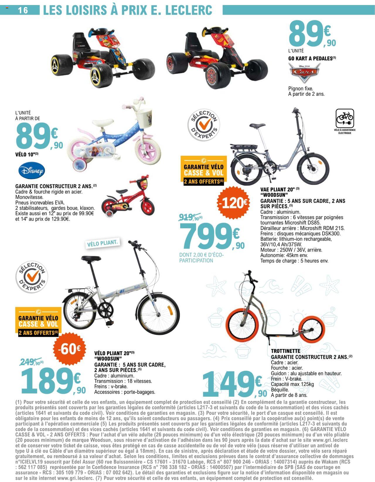 Catalogue E.leclerc 4 – 22 Juin 2024 Page 16