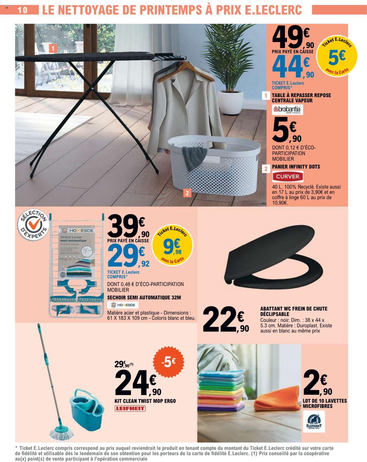 Catalogue E.leclerc 5 – 16 Mars 2024 Page 10