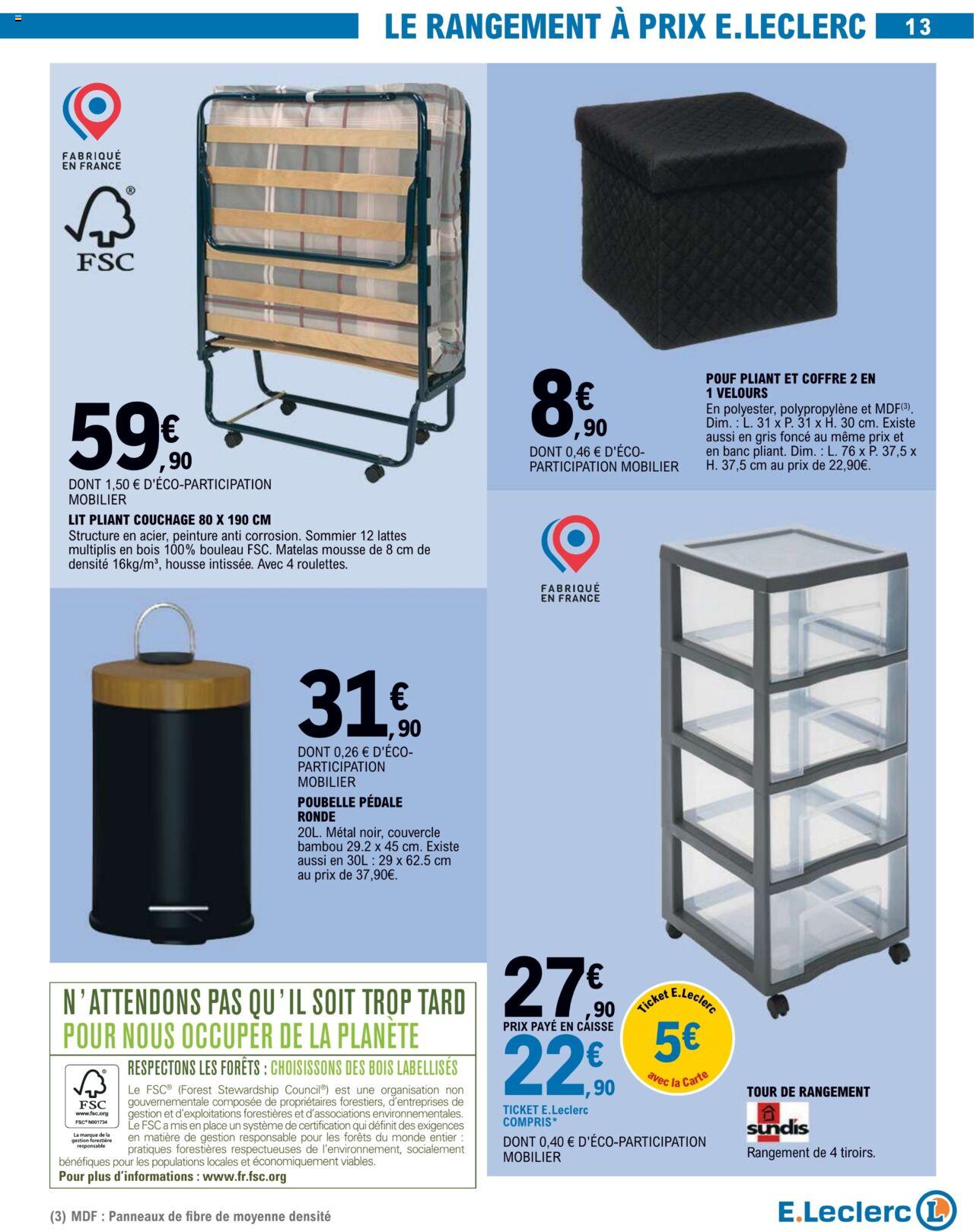 Catalogue E.leclerc 5 – 16 Mars 2024 Page 13