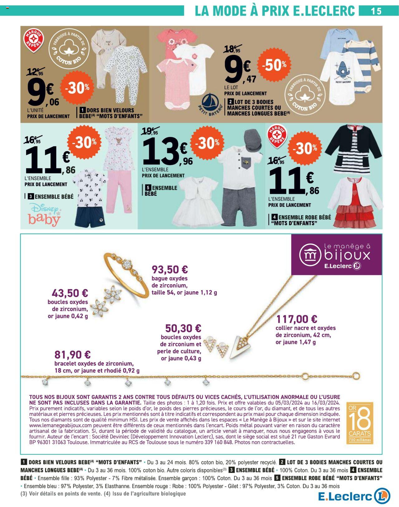 Catalogue E.leclerc 5 – 16 Mars 2024 Page 15