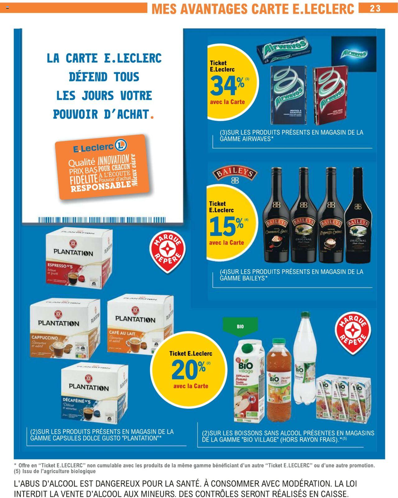 Catalogue E.leclerc 5 – 16 Mars 2024 Page 23